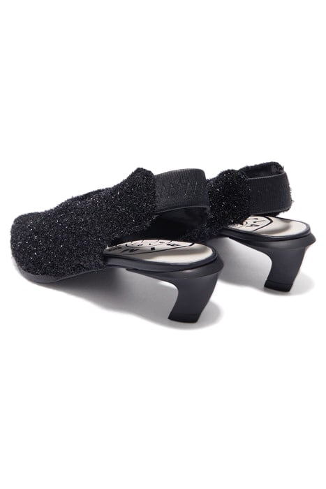 BLACK TINSEL COURT SHOE 4