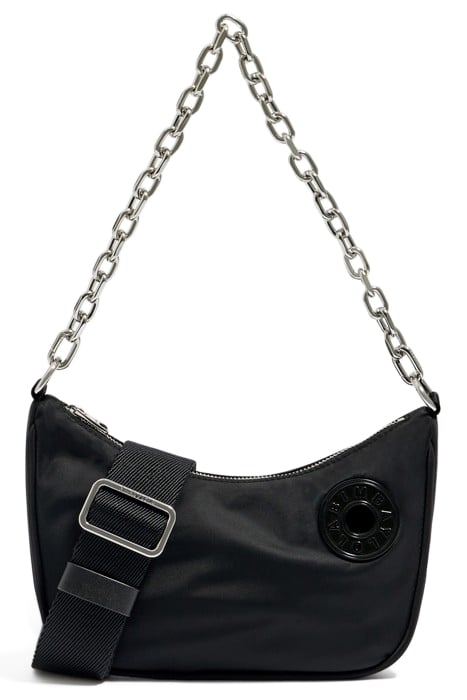 S BLACK NYLON MOON BAG 1