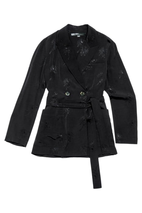 BLACK FLUID JACQUARD BLAZER 3