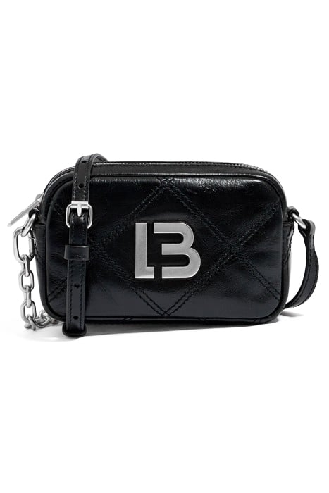 XS BLACK LEATHER CROSSBODY BAG 1