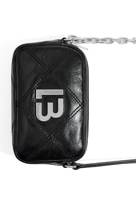 XS BLACK LEATHER CROSSBODY BAG 3