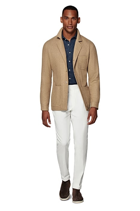 MID BROWN RELAXED FIT SHIRT-JACKET 1