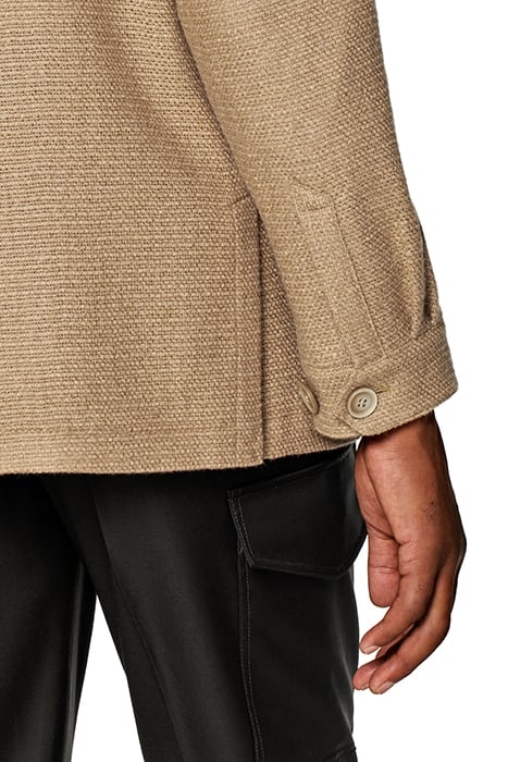 MID BROWN RELAXED FIT SHIRT-JACKET 8