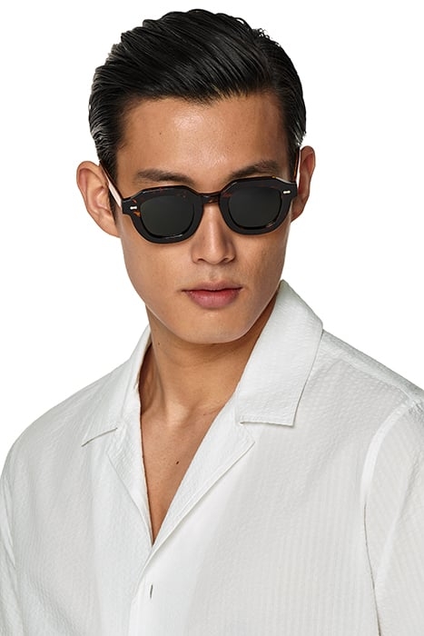 WHITE CAMP COLLAR SLIM FIT SHIRT 4