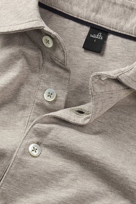 THOMSON | TAILORED JERSEY POLOSHIRT BEIGE 2