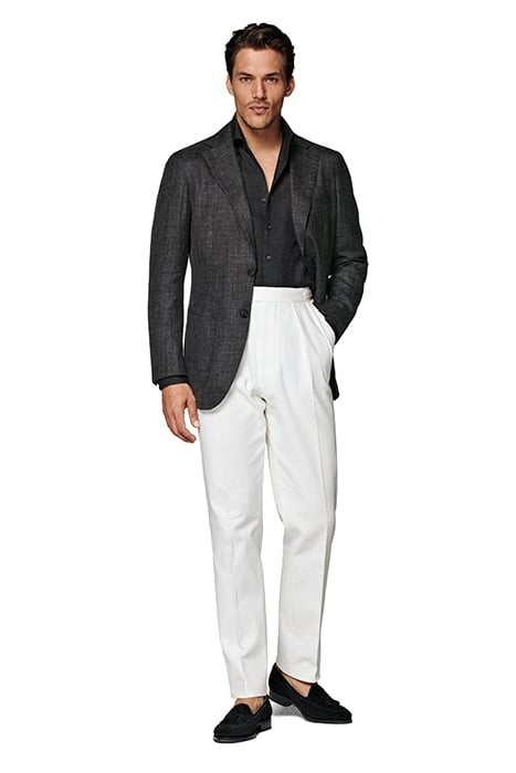 DARK GREY TAILORED FIT LAZIO BLAZER 3