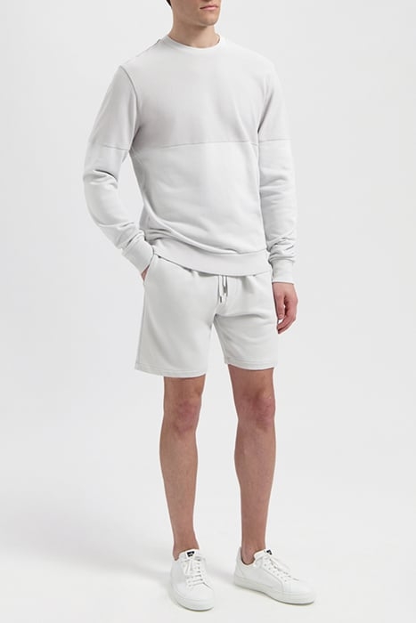 SULLIVAN | JERSEY PIQUÉ CREWNECK SWEATER LIGHT GREY 3