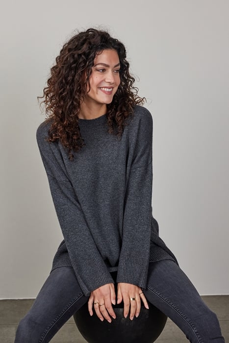 PULLOVER SOLE CASHMERE DARK GREY MELANGE 4