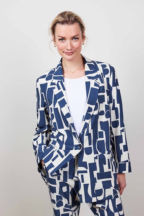 TRAVEL BLAZER MIDA PRINT DARK BLUE WITH GALAXY 2.0 PRINT 1