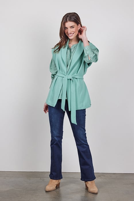 SLEEVELESS VEST DIAM GRANITE GREEN 2