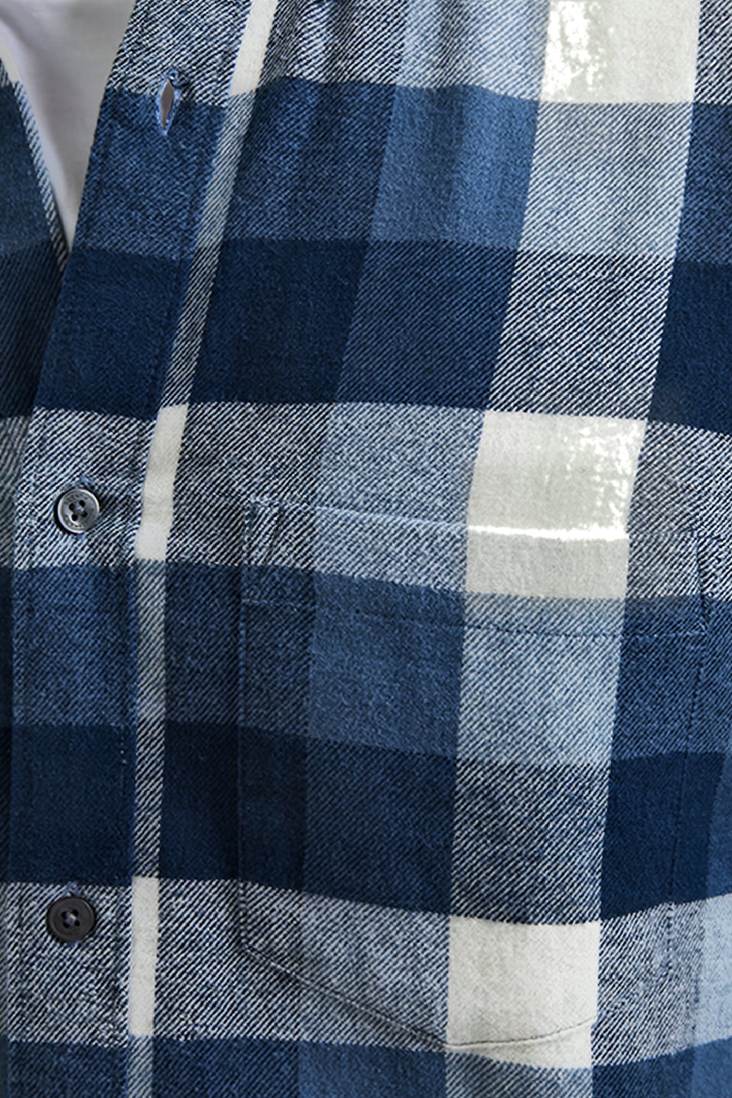 CHECKED FLANNEL BLUE 5