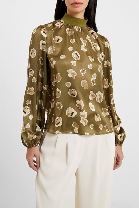 BRONWEN ALEEYA SATIN TOP BROWN 1