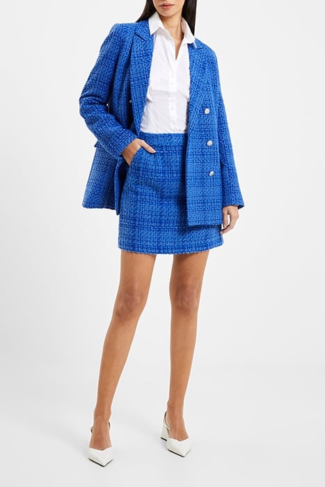 AZZURRA TWEED MINI SKIRT BLUE 4