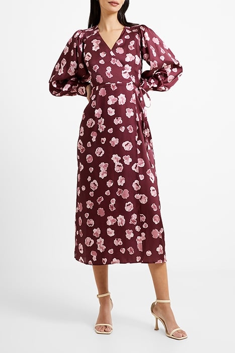 BRONWEN ALEEYA SATIN LS DRESS BROWN 5