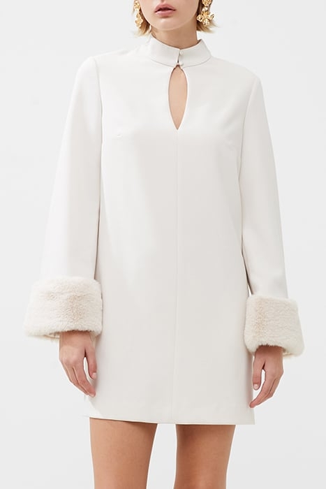 WHISPER RUTH SLV DETAIL DRESS WHITE 1