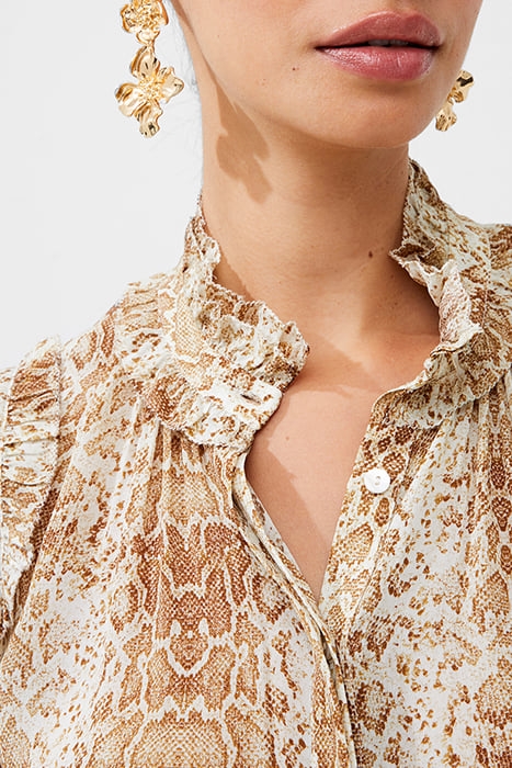 SNAKE SMOOTH GTTE RUFFLE SHIRT MISC. 4