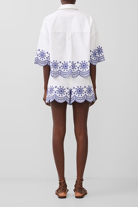 ALISSA COTTON EMBROIDERED SHOR WHITE 7