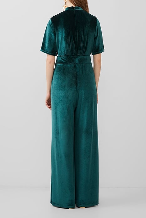 SULA VELVET SS JUMPSUIT GREEN 2