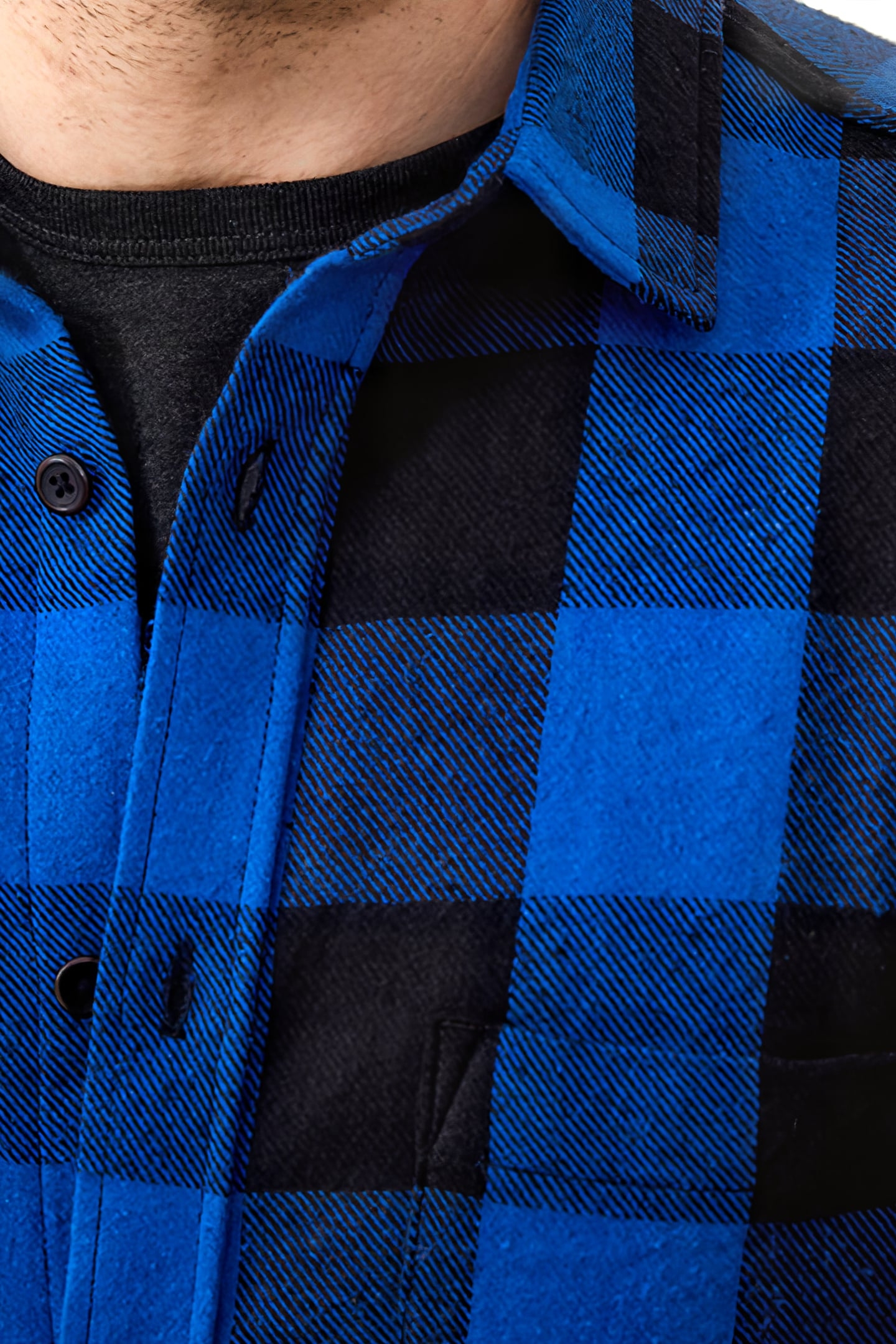 FLANNEL REGULAR FIT SHIRT ASPE BLUE 4