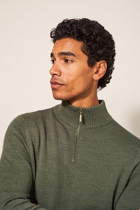 NEWPORT MERINO FUNNEL KHAKI GREEN 4