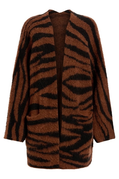 ZOE TIGER CARDIGAN SUGAR BROWN 4