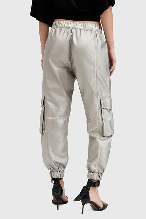 FREDA COATED TROUSER SAGE GREEN 2