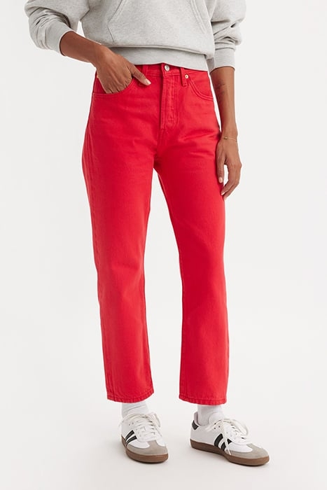 501 STRAIGHT JEANS RED 1