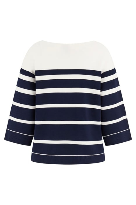 FEBE SWEATER STRIPED BLUE AND WHITE KNITTED STRIP 5
