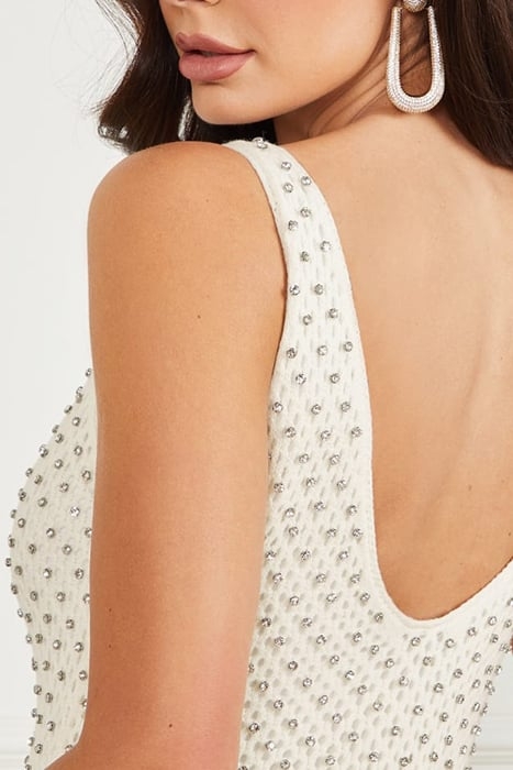 MARYLIN DRESS PALE PEARL MULTI 6