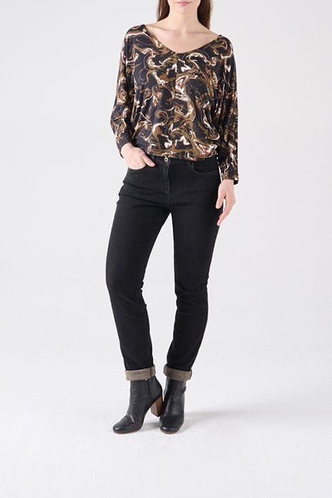 T-SHIRT LONG SLEEVES 21102050 BLACK 2