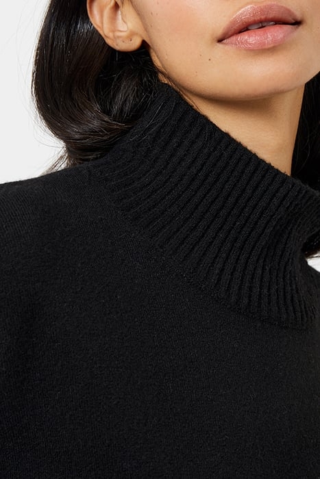 JEANIE VHARI SUST ROLL NK JMPR BLACK 4