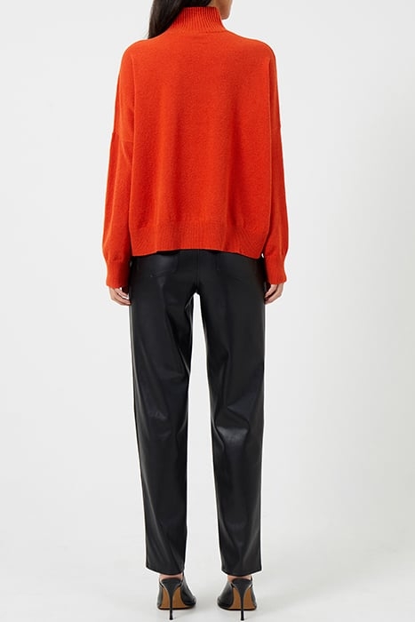 JEANIE VHARI SUST ROLL NK JMPR ORANGE 3