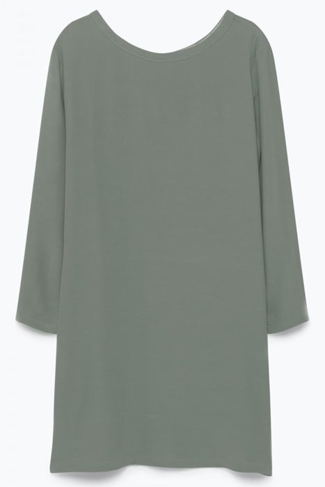 BOAT NECK SHORT DRESS ETAIN 4