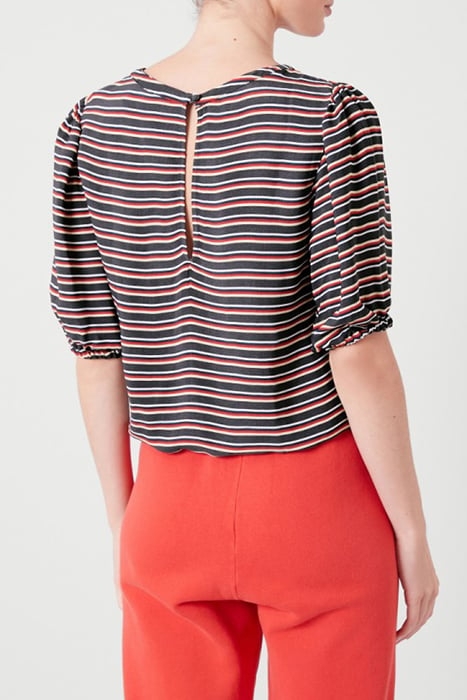 ROUND COLLAR PRINTED SHORT TOP ZAC 2