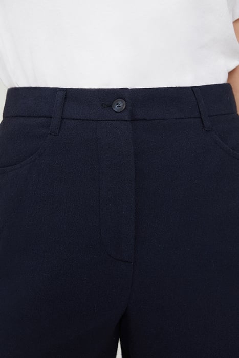 SHORT STRAIGHT-CUT BERMUDA SHORTS NAVY 6