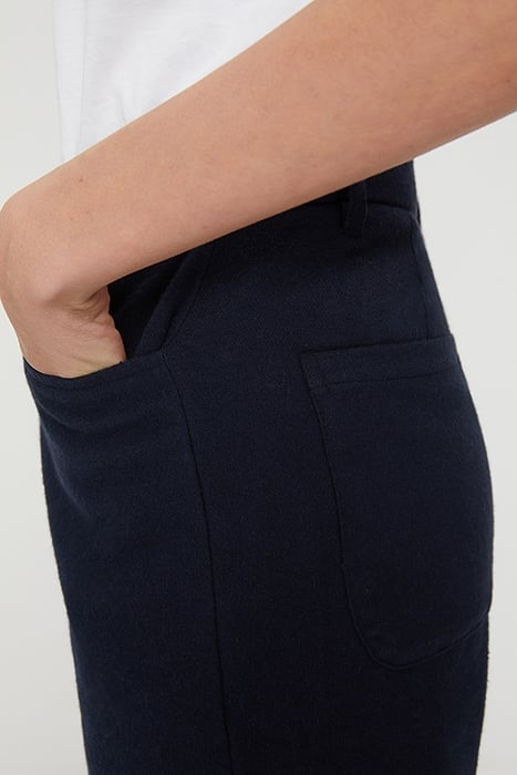 SHORT STRAIGHT-CUT BERMUDA SHORTS NAVY 5