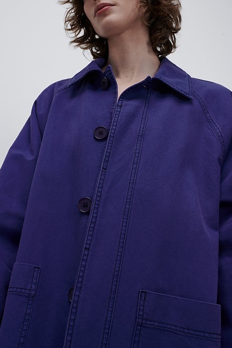 LONG SLEEVES COAT INDIGO VINTAGE 7