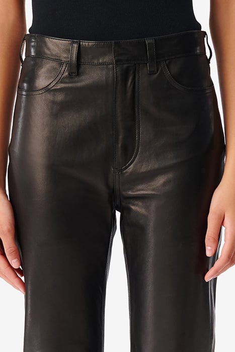 JALIL LEATHER PANT IN BLACK 4