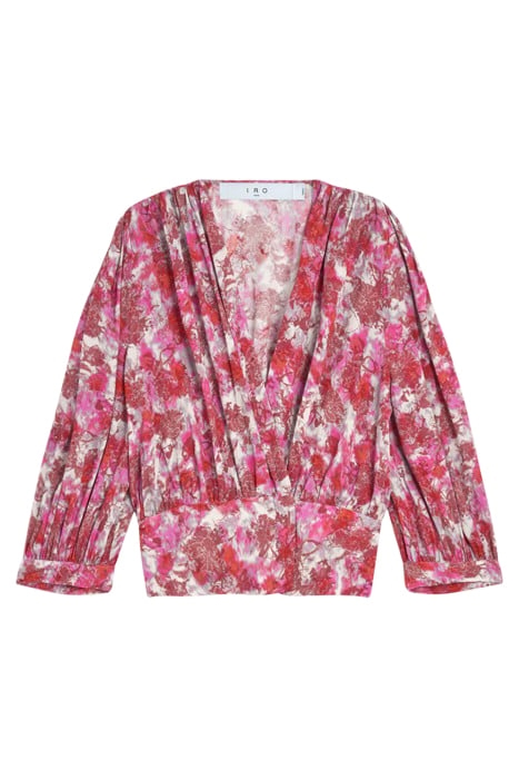 MAELLA BLOUSE IN RED MULTICO 4