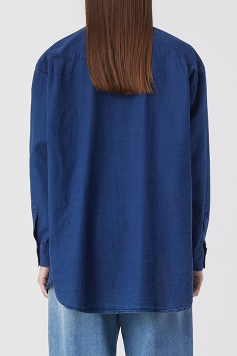BASIC SHIRT SHIRTS & BLOUSES DARK BLUE 2