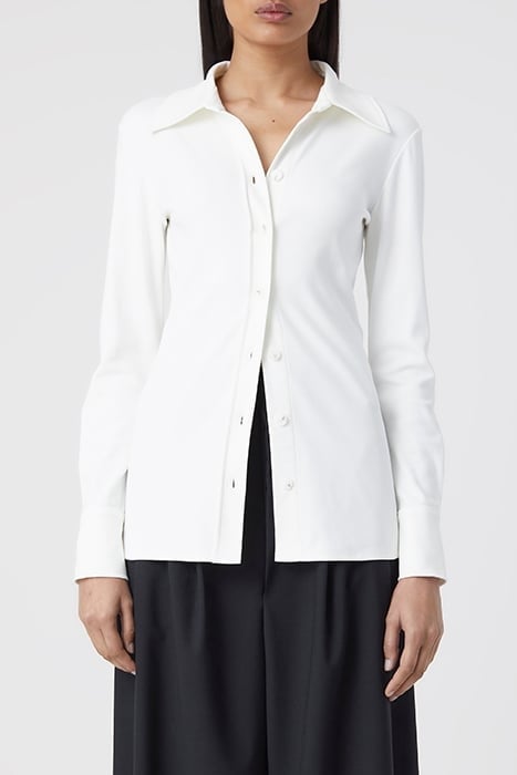WAISTED BLOUSE SHIRTS & BLOUSES IVORY 1
