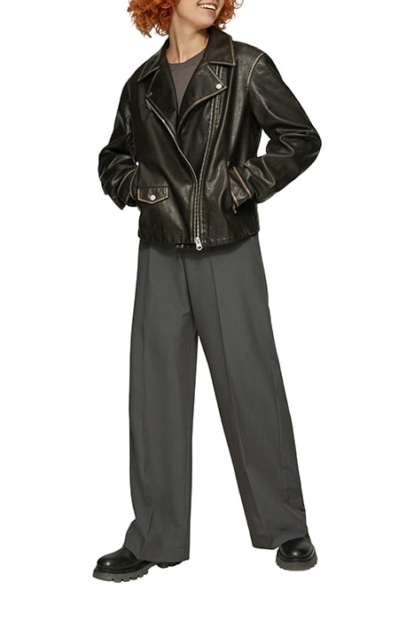 S.OLIVER-QS PANTS GREY/BLACK 2