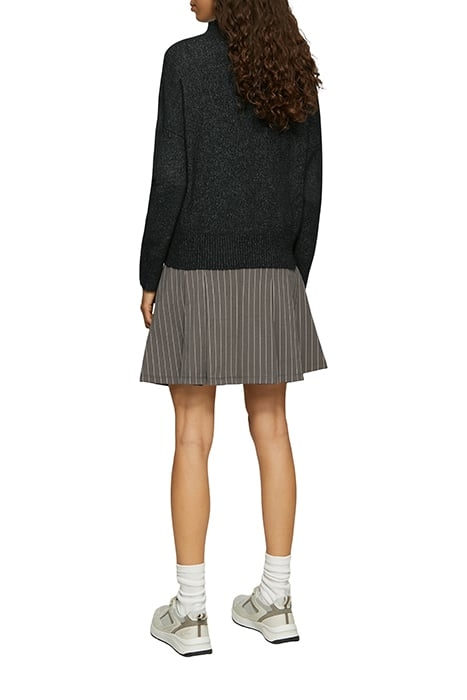 S.OLIVER-QS PULLOVER GREY/BLACK 2