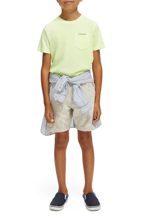 BOYS INTARSIA SWEAT SHORT IN ORGANIC COTTON FRUITS INTARSIA 3