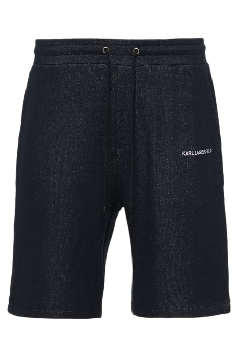 JERSEY DENIM SWEAT SHORTS NAVY 3