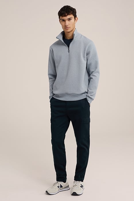 HALFWAY ZIPPER GREYISH BLUE 3