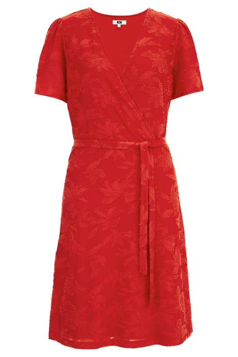 DRESS MIDI FIRE RED 4