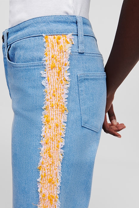 DENIM BOUCLE PANTS BLUE 5