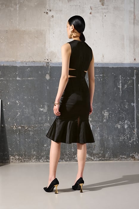 CUT OUT DRESS BLACK 2