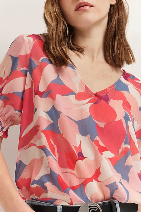 CABALA - HIBISCUS TOP WITH CAMELLIA MAXI PRINT 6